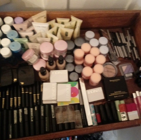 Cosmetics by Lancome and Clinique